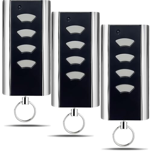 Mando a distancia compatible para puerta de garaje, mando a distancia compatible con mando a distancia de 433 MHz, compatible con control remoto de acero normSTAHL RCU 433 2K transmisor de mano 4