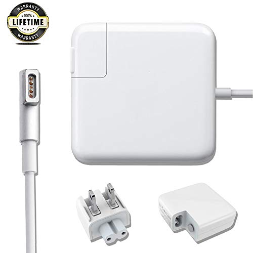 Mac Book Pro Charger, AC 60w Magsafe 1 Power Adapter Magnetic L-Tip Connector