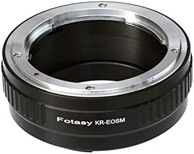 Fotasy Konica AR Lens to Canon EOS M EF-M Mirrorless Camera Adapter, fits Canon M1, M2, M3 M10 Mirrorless Camera