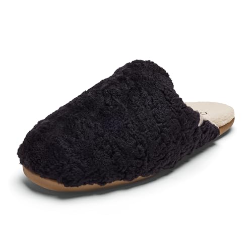 OLUKAI Hale Mule Women's Slipper, Women's Slip-On Shoes, Genuine Shearling with Fleece Lining, Wet Grip Soles for Inside & Outside Wear, Cute & Ultra-Soft Comfort Fit