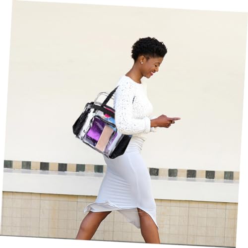 1pc Large Capacity Transparent Beach Bag Lightweight Tote for Travel Vacation and Everyday Use for Toys Towels Clothes and Swim Accessories3