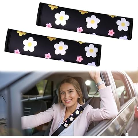 Eophmi Daisy Seat Belt Covers for Comfort Cover