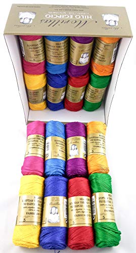 Zepelines Ne 5/2 de algodón perlé en pack de 16 con tonos oscuros surtidos 4