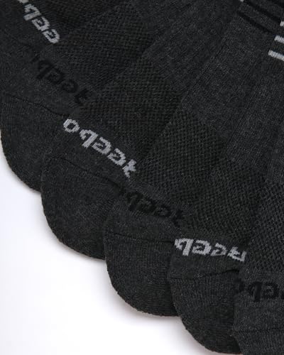 Reebok Men's Low Cut Socks - 12 Pack Performance Cushion Comfort No Show Socks - Breathable Athletic Socks for Men (6-12.5), Size 6-12.5, Solid Grey4
