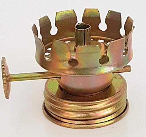 Quemador de Repuesto para lámparas de Aceite lámparas de petróleo para mechas Redondas 3 mm Rosca Interior y Exterior Altura 30 mm Rosca Interior 28 mm Cover