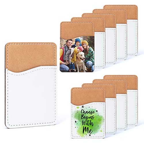 RYTOO-Sublimation-Blanks-Phone-Wallet-PU-Leather-Card-Holder-for-Back-of-Phone-Stick-on-iPhone-Android-HTV-Friendly-DIY-Blanks-for-Vinyl-Projects-White-PU-Leather
