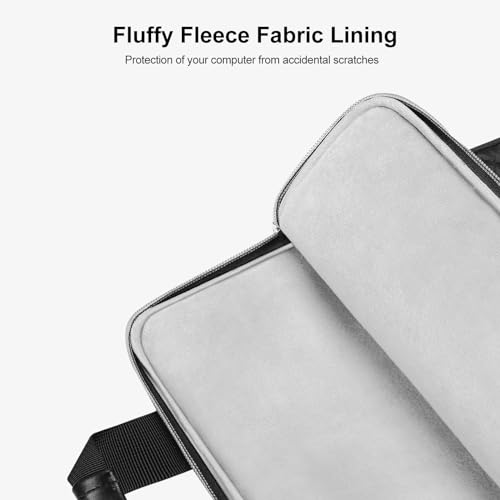 MOSISO Vertical Laptop Shoulder Bag,Computer Bag,Rhombus Quilted Messenger Bag with Front Pocket&Handle&Belt4