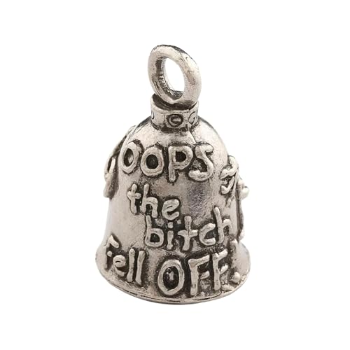 Image of Guardian Bell Good Luck Bell w /Keyring & Black Velvet Gift Bag | Motorcycle Bell | Lead-Free Pewter | Made in USA