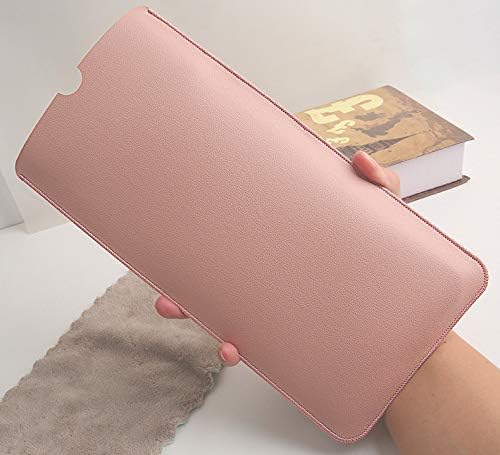 Hosoncovy PU Leather Portable Keyboard Carrying Case Storage Bag Dustproof Protective Case for Logitech K380 Multi-Device Bluetooth Keyboard (Pink)