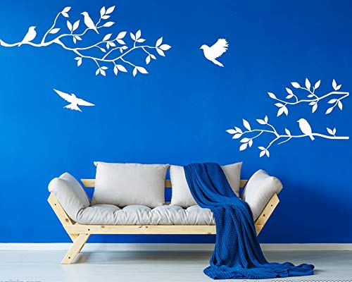 Vinilo Decorativo Grande de Ramas con Pájaros 82X110cm miniatura 2