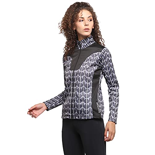 Image of OFF LIMITS Polyester Standard Length WMN SP AOP CNS Jacket FOR WOMEN ( BLACK / GREY ),Medium
