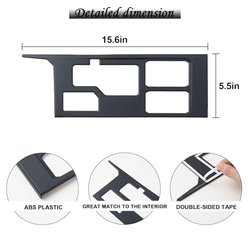 image for JDMCAR Central Control Gear Shift Panel Trim Cover Compatible with 202