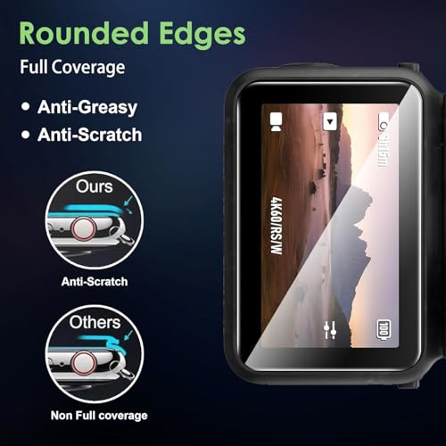 Image of M.G.R.J Tempered Glass Screen Protector for DJI Osmo Nano Action Camera (Set of Screen Tempered Glass & Lens PET Protector) (Transparent)