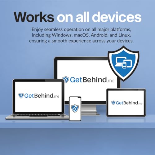Image of Getbehind.me User-Friendly, Ultra-Fast VPN Software for Internet Security, Highly Secure and Completely Anonymous Cyber Security 1-Year Subscription