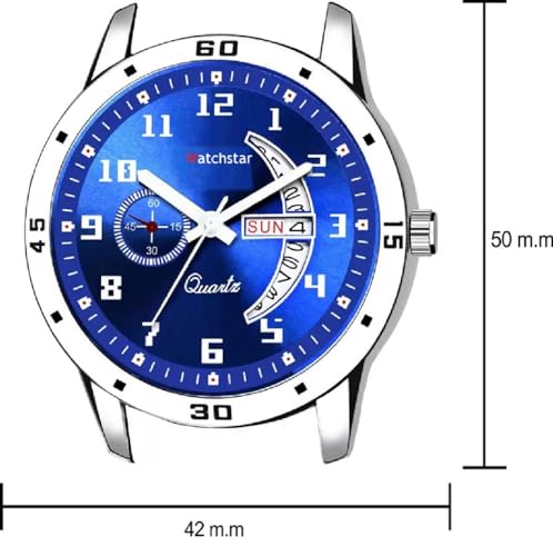 Image of Analog Day Date Functioning Stainless Steel Chain Watch for Men