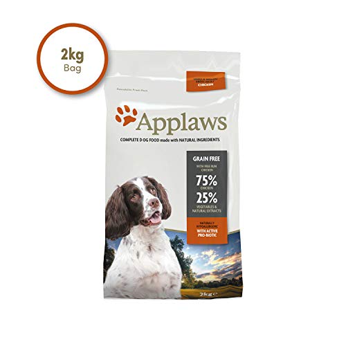 Applaws Natural Complete Dry Hundefutter für Erwachsene Kleine/Mittlere Rassen Huhn Geschmack 1 x 2kg Beutel