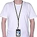 Wisdompro 10 Pack 22 inch Neck Lanyard with Detachable Buckle, String Loop and Swivel Clasp for Keys, ID Badges, Phones, USB Flash Drives, Name Tags - 5 Assorted Colors