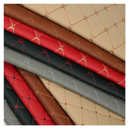 Tissu cuir simili souple violet 1.4x9m pour siège auto et canapé - 7