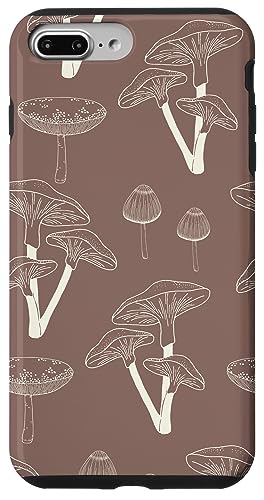 Aesthetic Cottagecore Vintage Mushroom Garden Brown �X�}�z�P�[�X iPhone 7 Plus/8 Plus �p