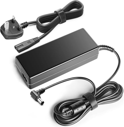 Cargador adaptador de CA de 90 W compatible con Sony VAIO PCG VGN VGP Series VGP-AC19V31 VGP-AC19V36 VGP-AC19V37 VGP-AC19V42 PCG-71211M PCG-71811M PCG-71313M PCG-3G2M Cable de alimentación para
