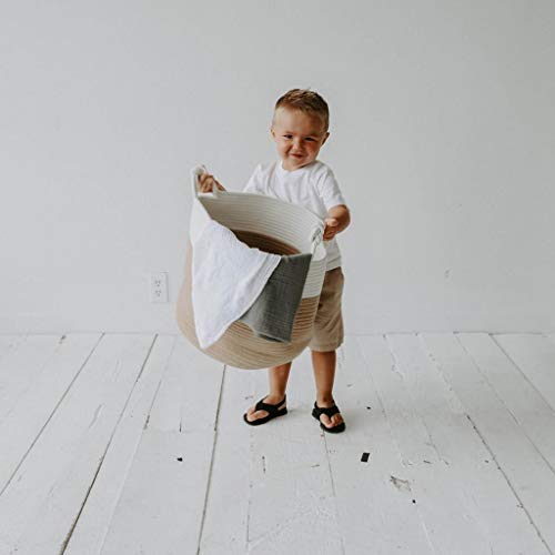 Parker Baby Nursery Storage Basket - Rope Storage Bin And Organizer For Laundry, Toys And Baby Blankets #TOP7