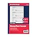 Adams Money and Rent Receipt Book, 3-Part, Carbonless, White/Canary/Pink, 7-5/8" x 10-7/8", Bound Wraparound Cover, 100 Sets per Book, 4 Receipts per Page (TC1182)