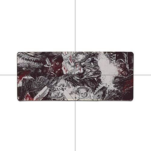 OLUYNG mouse pad Maiyaca cool new berserk anime mouse rubber durable desktop mousepad aniem edge lock big game mouse pad   Lock Edge 30x80cm