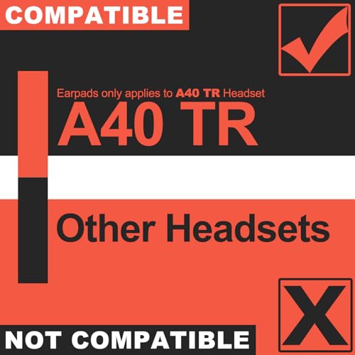 A40 TR Cooling Gel Replacement Earpads para Astro A40 TR, fabricado por LTYIVABHTTW, Tela fresca, mejora durabilidad, con espuma para micrófono | Negro miniatura 2