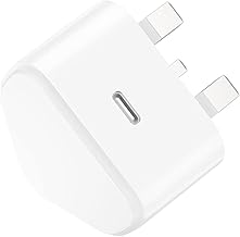 USB C Plug for iPhone 16 15 14 13 12 11 Pro Max Plus X XS XR 8, SE 2020, iPad Pro Air Mini, AirPods Pro, Samsung Galaxy, 25W Fast Charger USBC Type C Power Charging Head Adapter Charge Wall PD UK
