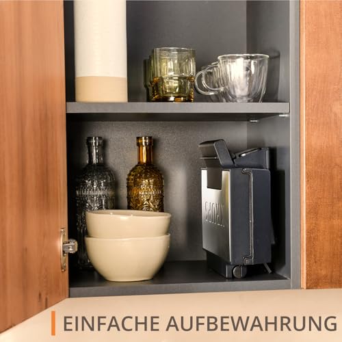 Krups FDK Iconic Waffeleisen, 850 W, keramikbeschichtete Antihaft-Platten, ikonisches Design, vertikale Aufbewahrung, benutzerfreundlich, Schwarz/Edelstahl, FDK261 5