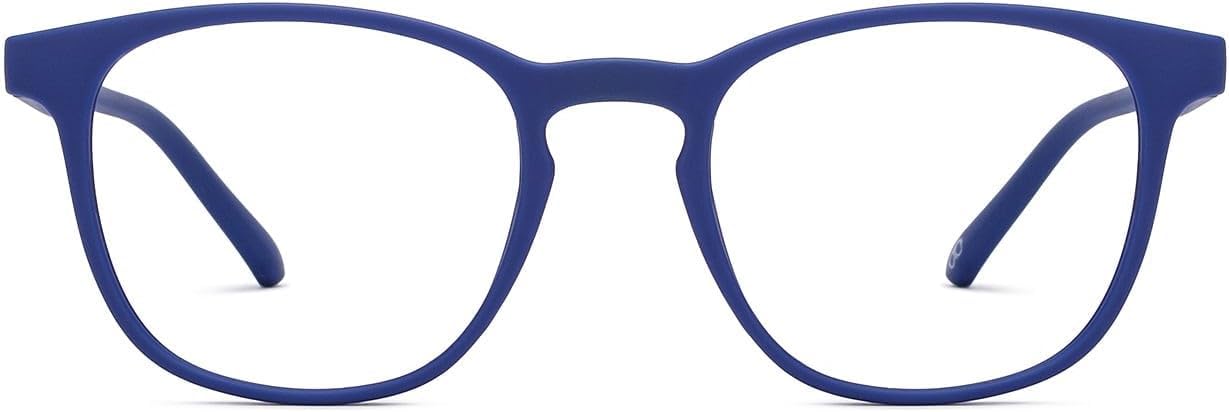 Lenskart | Zero Power Bluecut & Antiglare Computer Eyeglasses | Full Rim Square Shape | As Seen On Shark Tank | For Men & Women | Medium | LB E14058-W