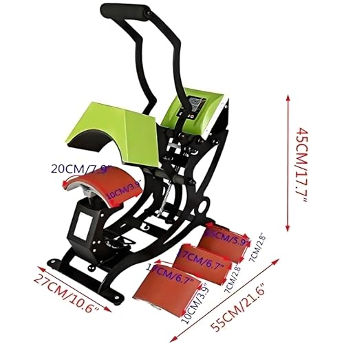 Prensa térmica manual para gorras con pantalla LCD miniatura 4