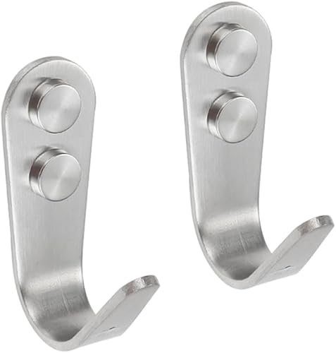 Gancho resistente de acero inoxidable, gancho para colgar en la pared al aire libre, ganchos para toallas para baño, cocina y piscina (forma de U,