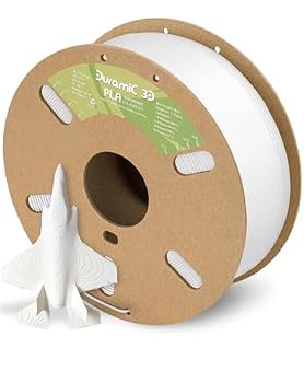 DURAMIC 3D PLA Filament for 3D Printer Neatly Wound PLA Seashell White