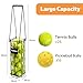 LIASTRON Tennis Ball Hopper Basket Pickleball Picker Upper Pickleball Ball Basket Pickup Hopper Retriever Collector for Balls for Easy Picking Metal Durable Portable Large Capacity Coaches Training