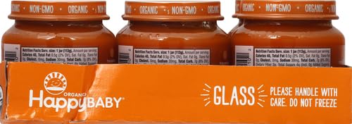 Happy Baby Organic Stage 1 Carrots Baby Food, 4 OZ (Pack of 5) image 4
