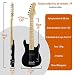 3rd Avenue STX30BKPK Paquete de guitarra eléctrica junior, Negro