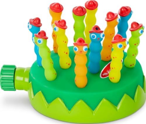 Melissa & Doug Splash Patrol Sprinkler Outdoor Water Toy Set | 1 Sprinkler, 12 Squirting Characters, Garden Hose Attachment, Active Outdoor and Backyard Water Play Toys for Kids, Ages 3+ - image 1