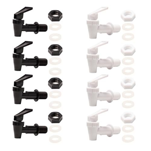 Bofanze Grifo Dispensador para Bebidas 8 Piezas (Blanco y Negro)