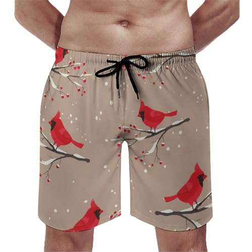 Shorts de bain homme oiseau rouge swim trunk de bain taille S