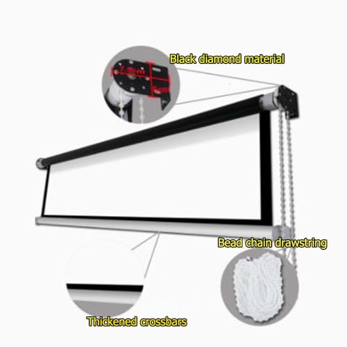 Pantalla de proyección manual 60" 16:9 para home theater miniatura 5