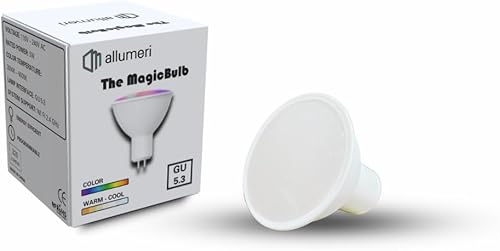 Miniatura 10 de MR16 - Bombilla LED inteligente, equivalente a 50 vatios, 5 W, base GU5.3, regulable, LED que cambia de color con aplicación y control de voz (3)