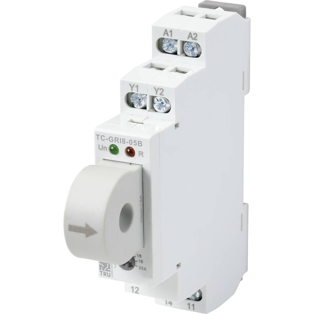 Relais De Courant Traversant GRI8-05A/B - Surveillance Surintensité/Sous-Intensité 2A-20A AC/DC 24-240V