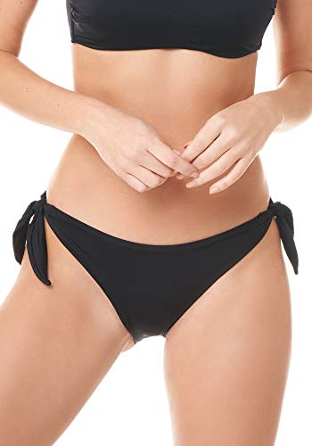 Goldenpoint Costume Donna Slip con Fiocchi Tinta Unita, Taglia 04