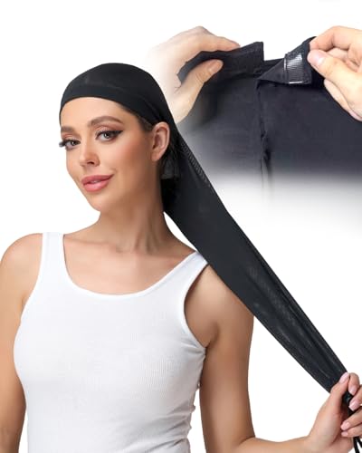 Neacus 28 Adjustable Hair Weave Sleeve for Locs - Suitable for Head Circumference Ranging From 18 to 27 Wrap Hair In All Directions Comfortable And Breathable.