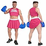 The Dragons Den Disfraz de animadora de marzo LGBTQ+ para adultos con orgullo gay [L-XL]