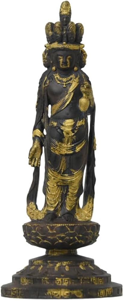 Amazon｜海宇工芸(kaiu art) 小仏-柘植向源寺形【十一面観音菩薩