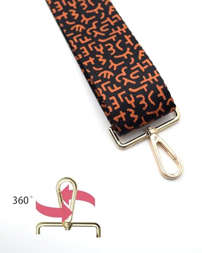 Image of Embroidered Purse Straps Replacement Crossbody Wide Adjustable Bag Straps | Thick Purse Strap for Crossbody Bags,Extra Long Strap,Cross Body Straps for Handbags,Bag Straps for Tote Bags,Shoulder Straps