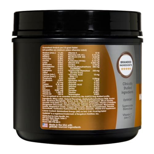 Image of Senior Multivitamin for Dogs - 350 Chewable Tablets with MSM, Superoxide Dismutase
