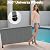 125 Gallon Large Deck Box Waterproof PE Rattan Outdoor Storage Box with Handles and Wheels, Storage Bin for Garden, Balcony, Porch, Pool, Yard